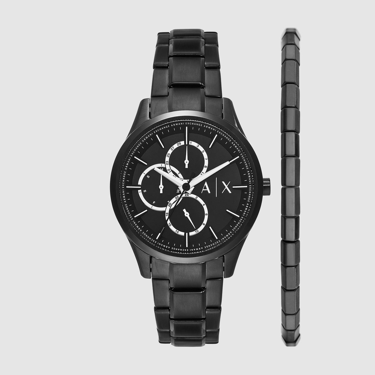 Armani Exchange Round Black Chronograph watch