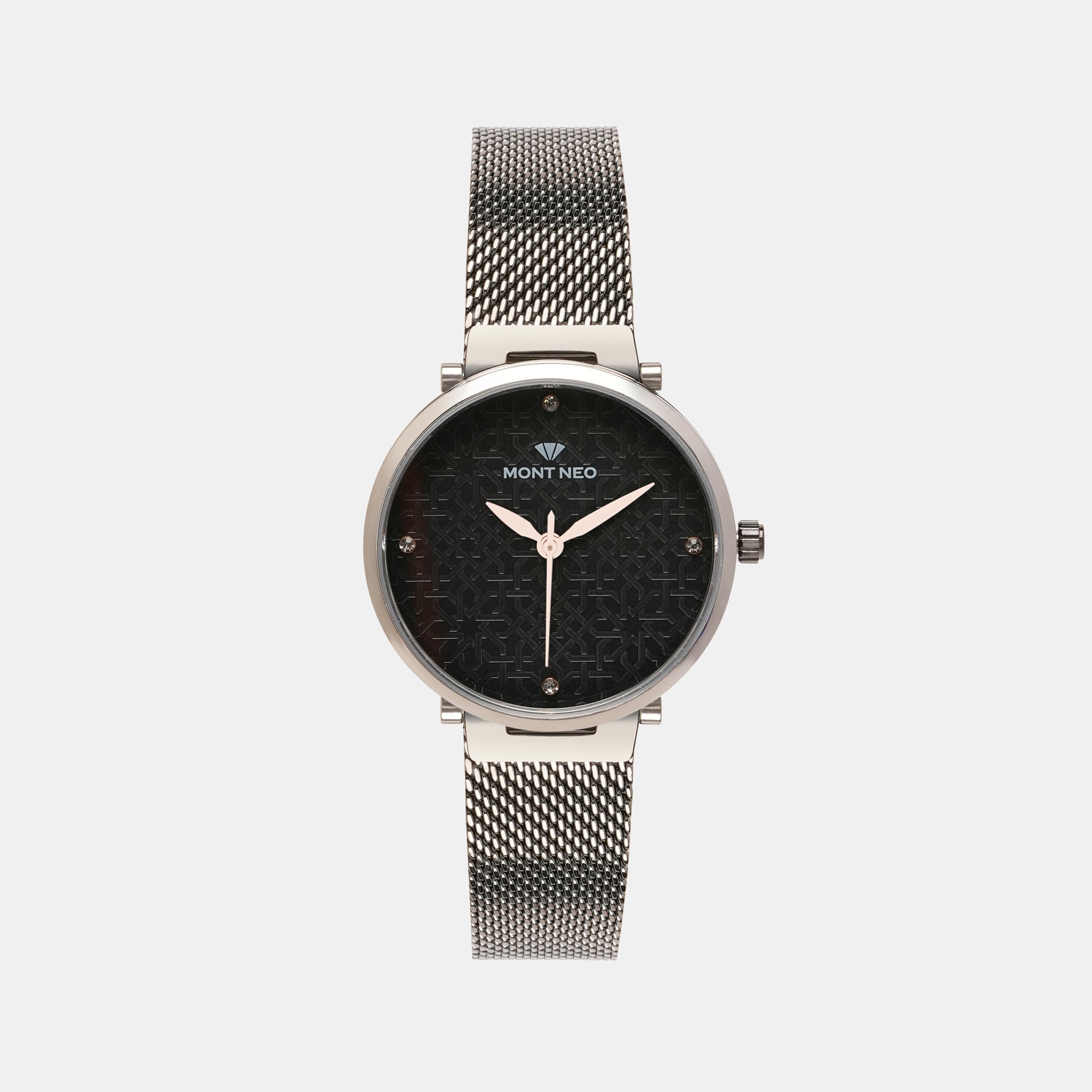 Mont Neo Round Gun Analog watch