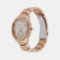 Female Sage Rose Gold Analog Stainless Steel Watch MK4806