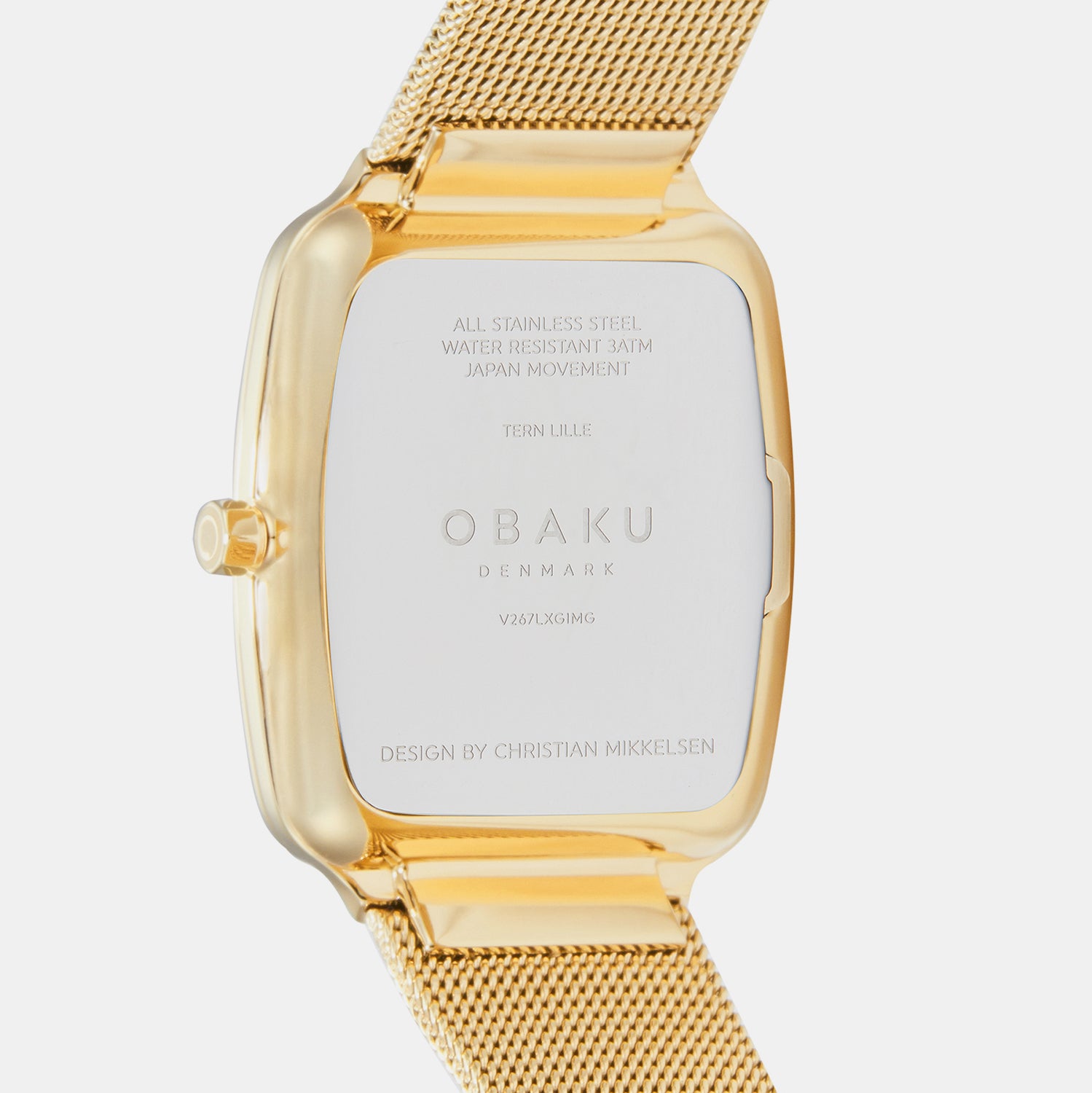 Obaku Women Rectangular Silver watch