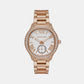 Female Sage Rose Gold Analog Stainless Steel Watch MK4806