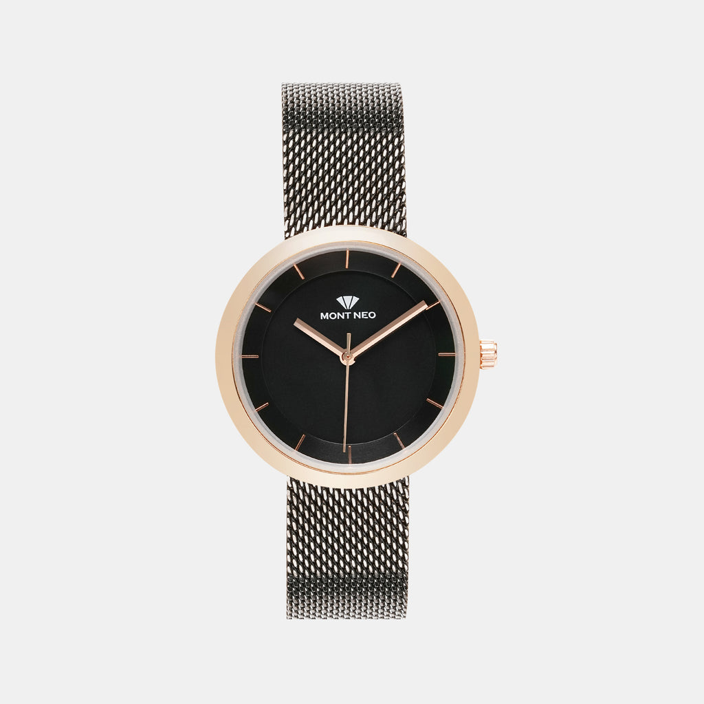 Mont Neo Round Black Analog watch