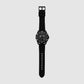 Spencer Men's Black Chronograph Silicone Watch AX1961