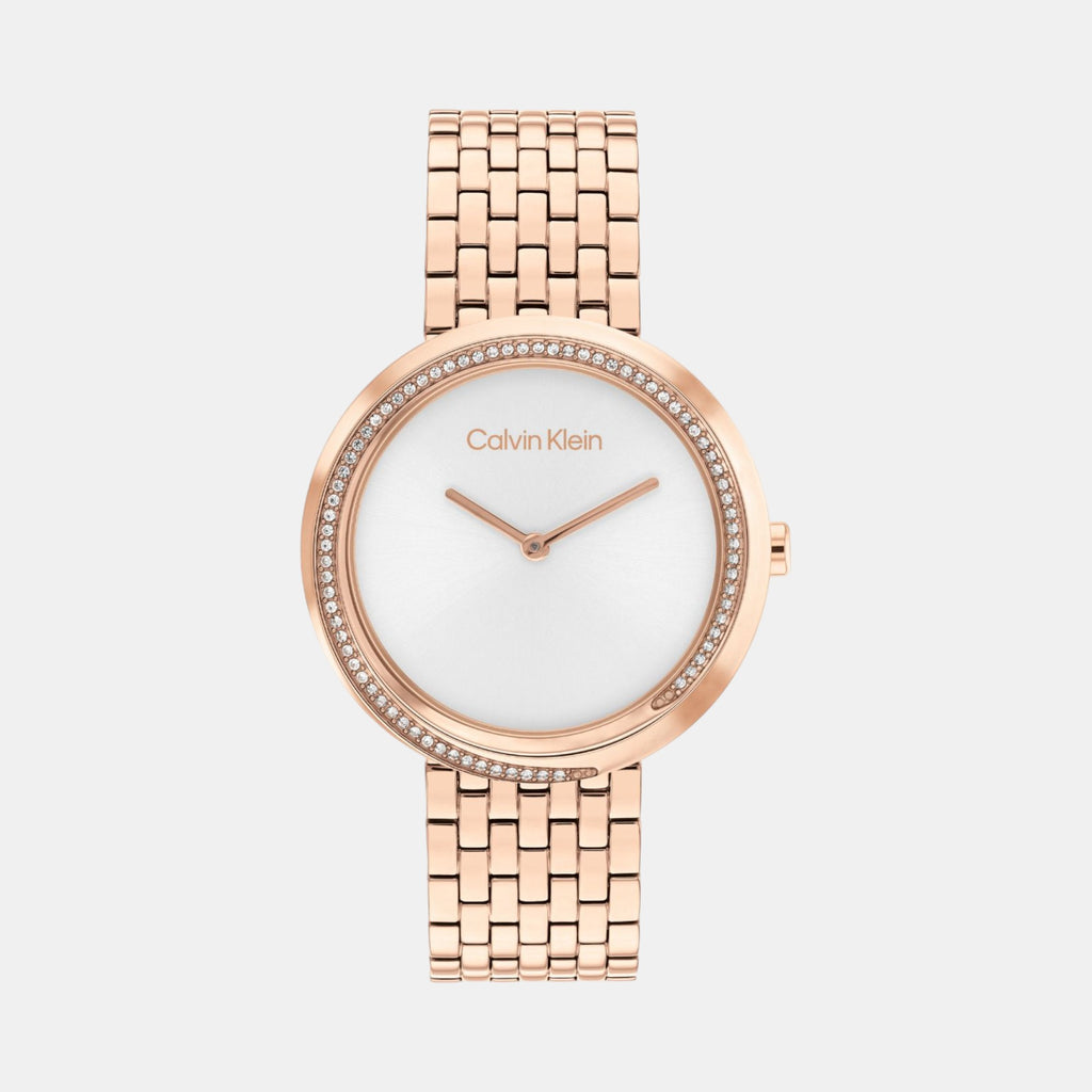 Calvin Klein Round Silver White Analog watch