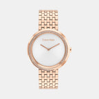 Calvin Klein Round Silver White Analog watch