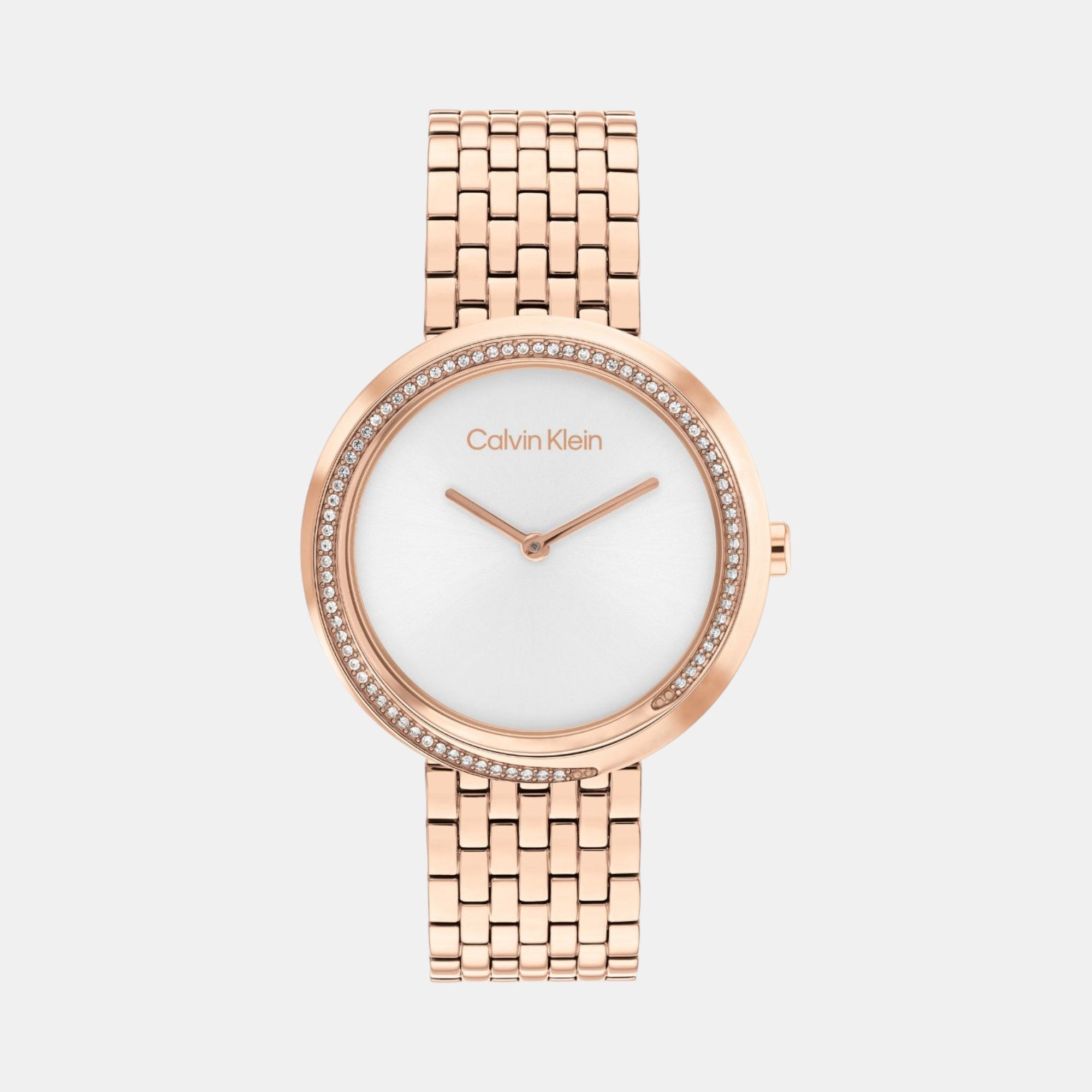 Calvin Klein Round Silver White Analog watch