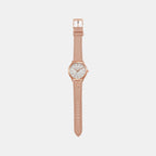 Slim Runway Women Quartz White Dial Analog Stainless Steel Watch MK7467