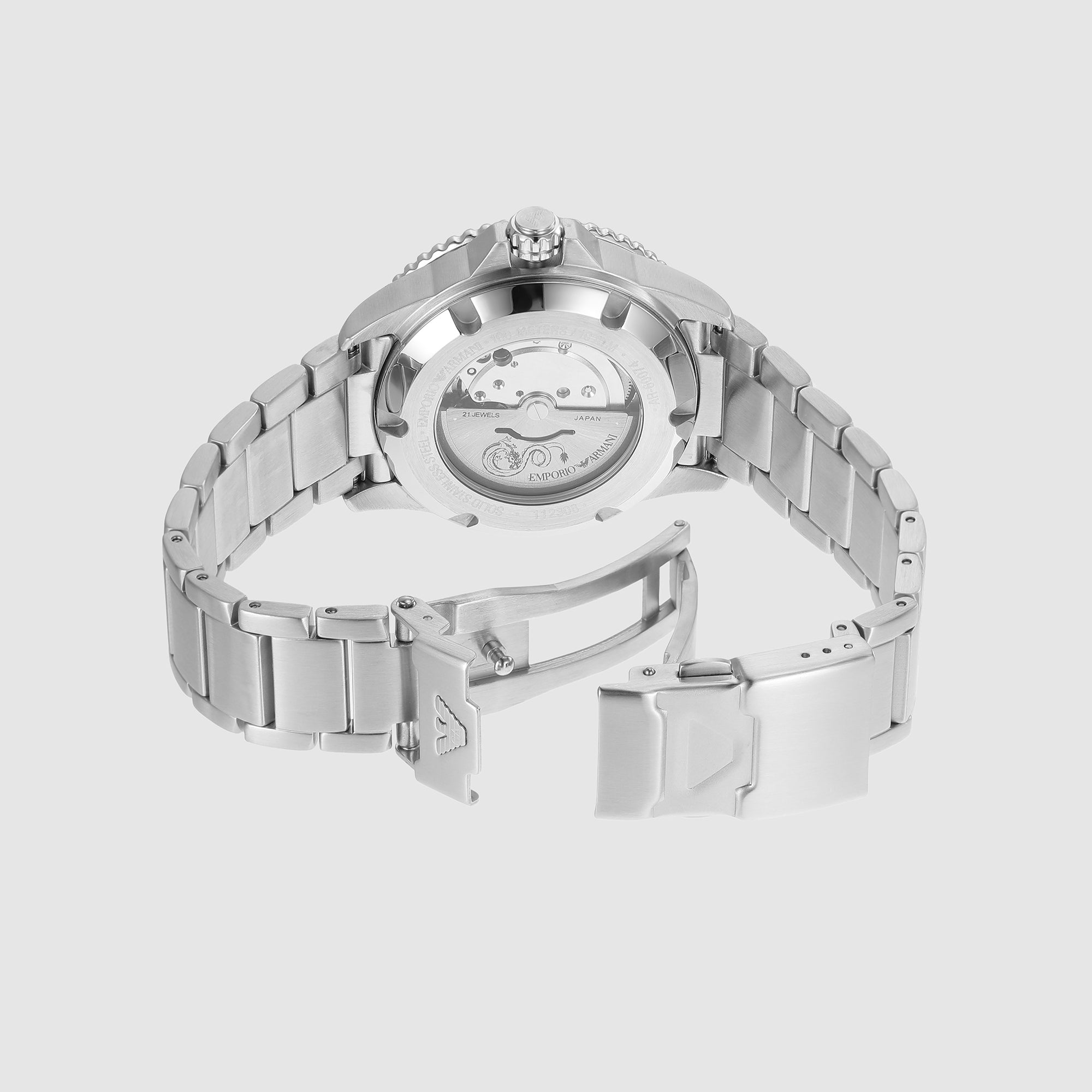 Emporio Armani Men Round Black watch