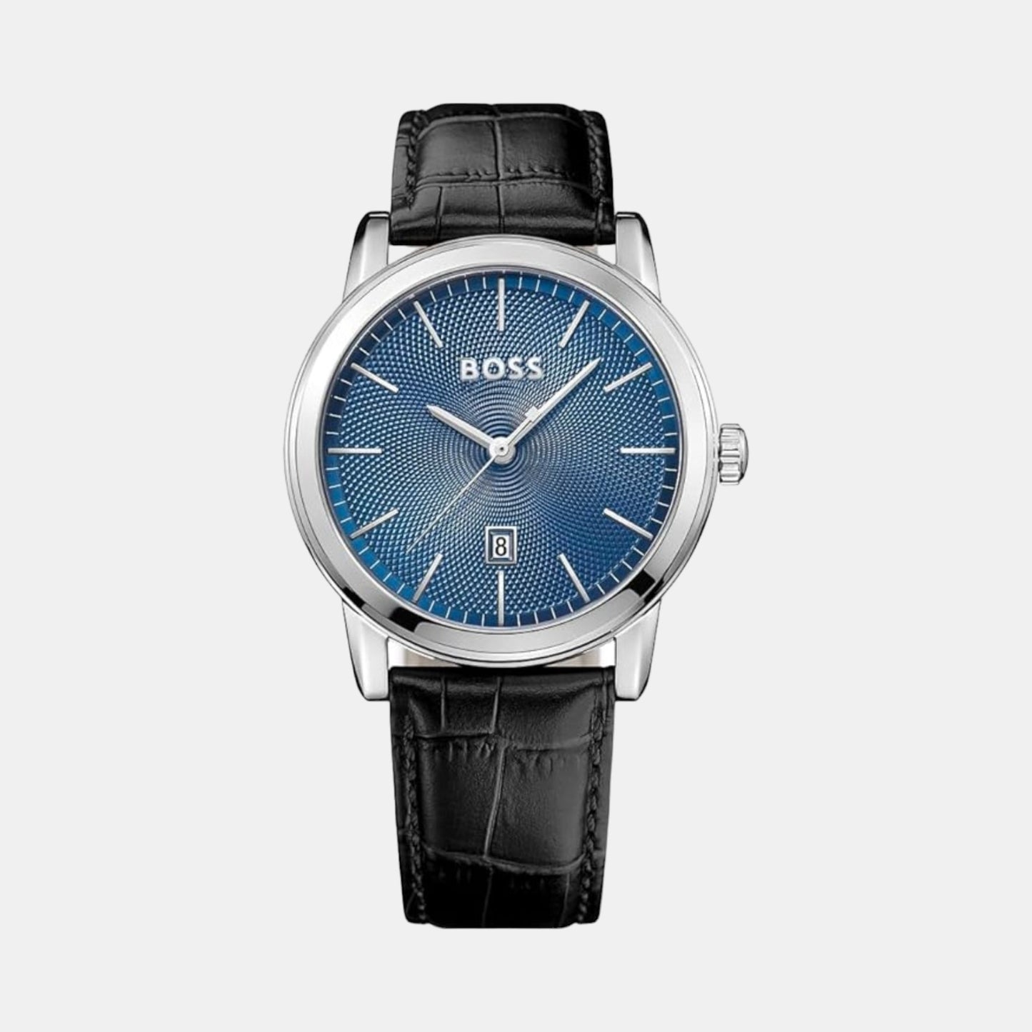 Men Quartz Blue Dial Leather Watch 1513400