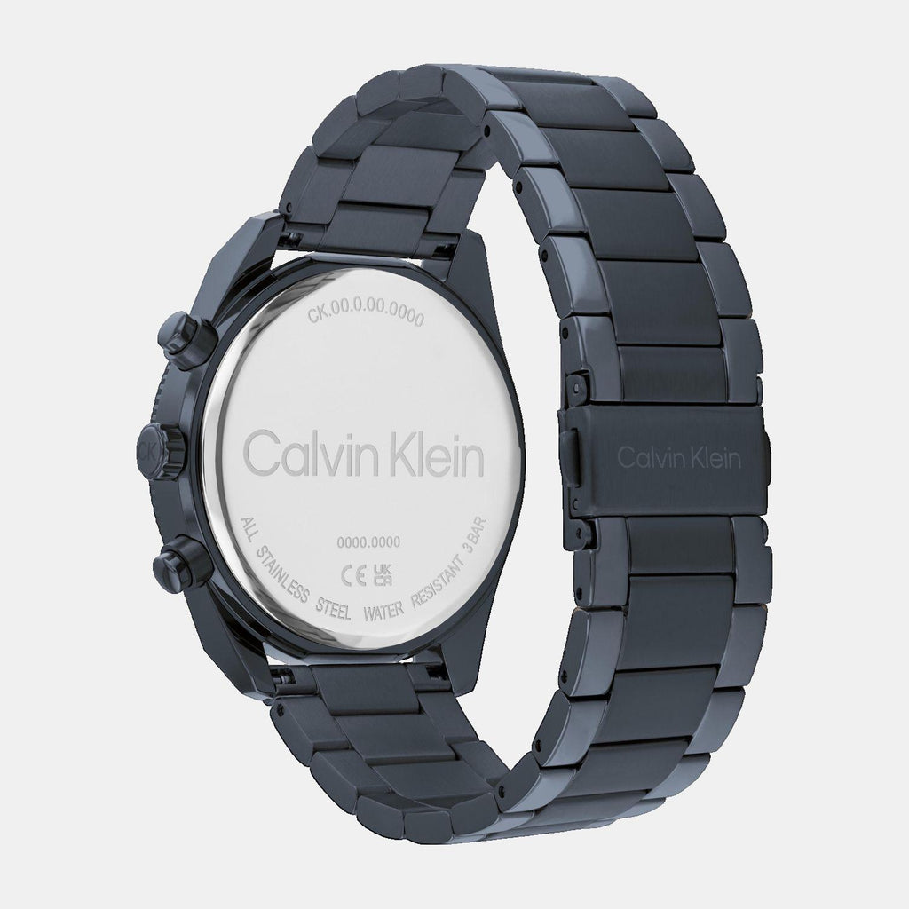Calvin Klein Men Round Blue watch
