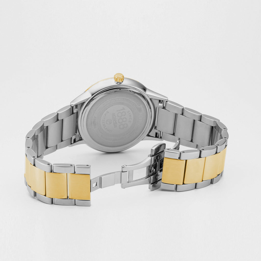 R-Line Men Quartz Blue Sunray Dial Analog Stainless Steel Watch 990987 47 45 05