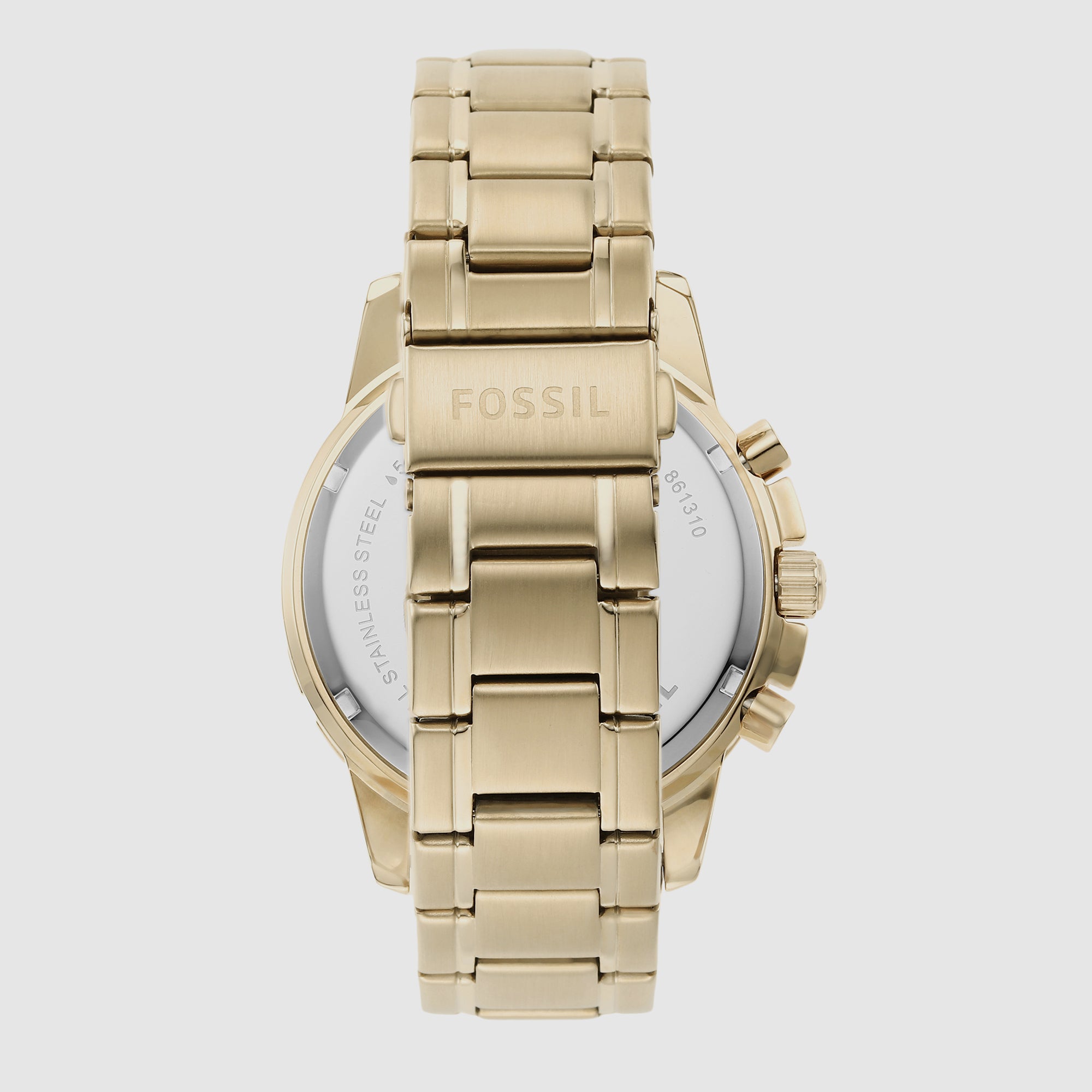 Fossil Men Round Champagne watch