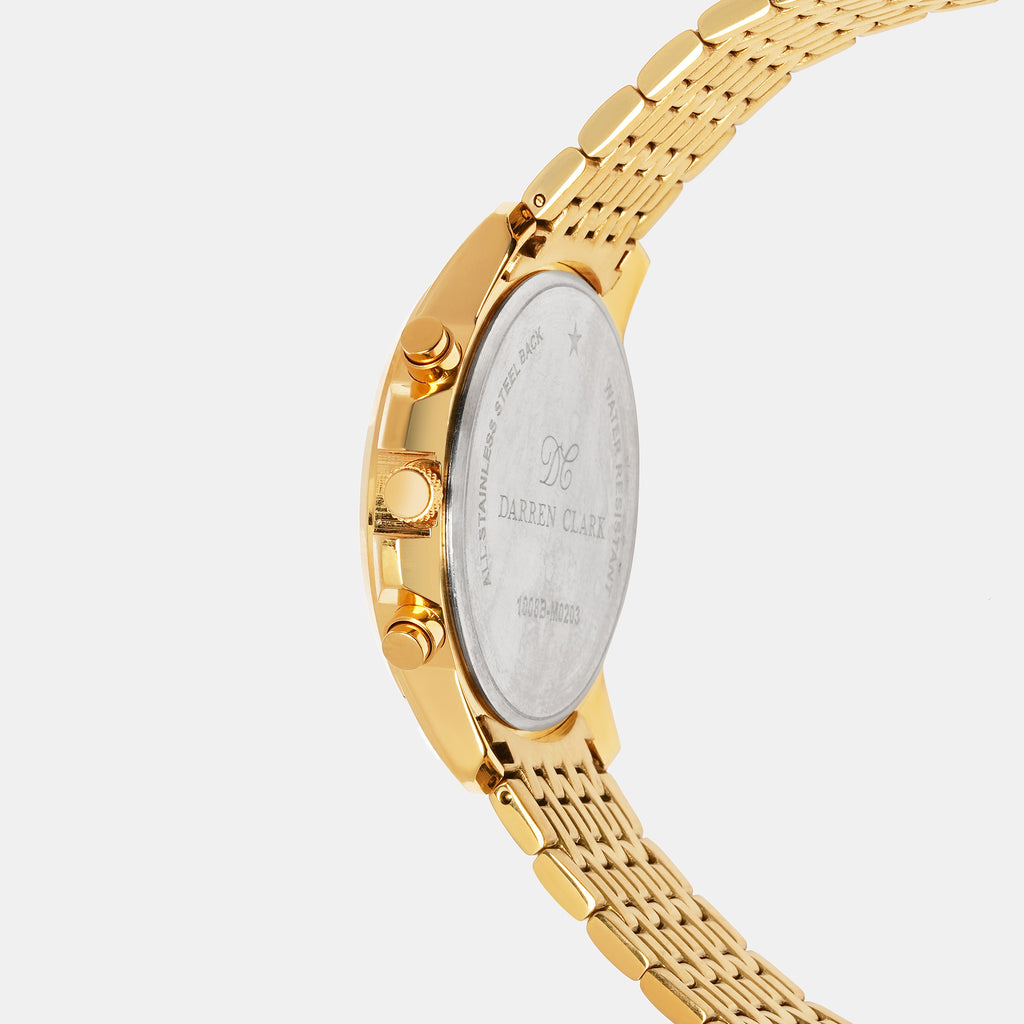 Darren Clark Men Round Silver watch