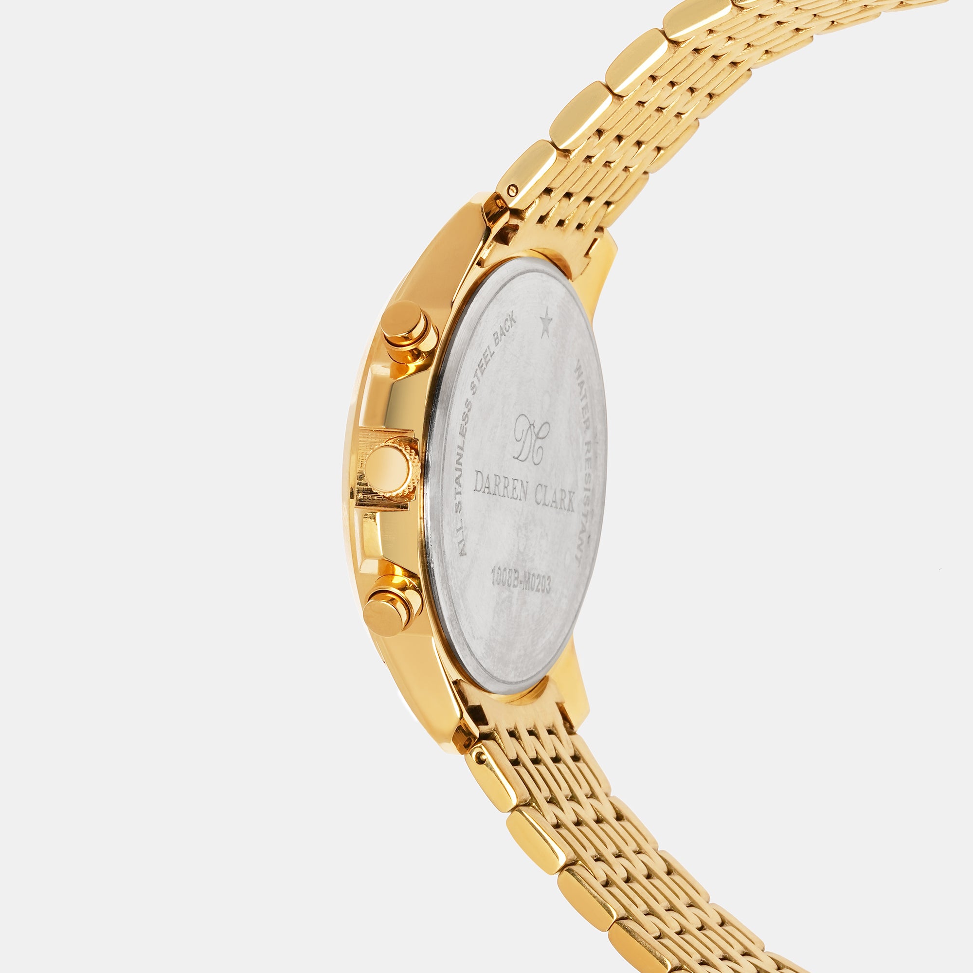 Darren Clark Men Round Silver watch