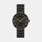 Women Quartz Black Dial Stainless Steel Watch 25100021