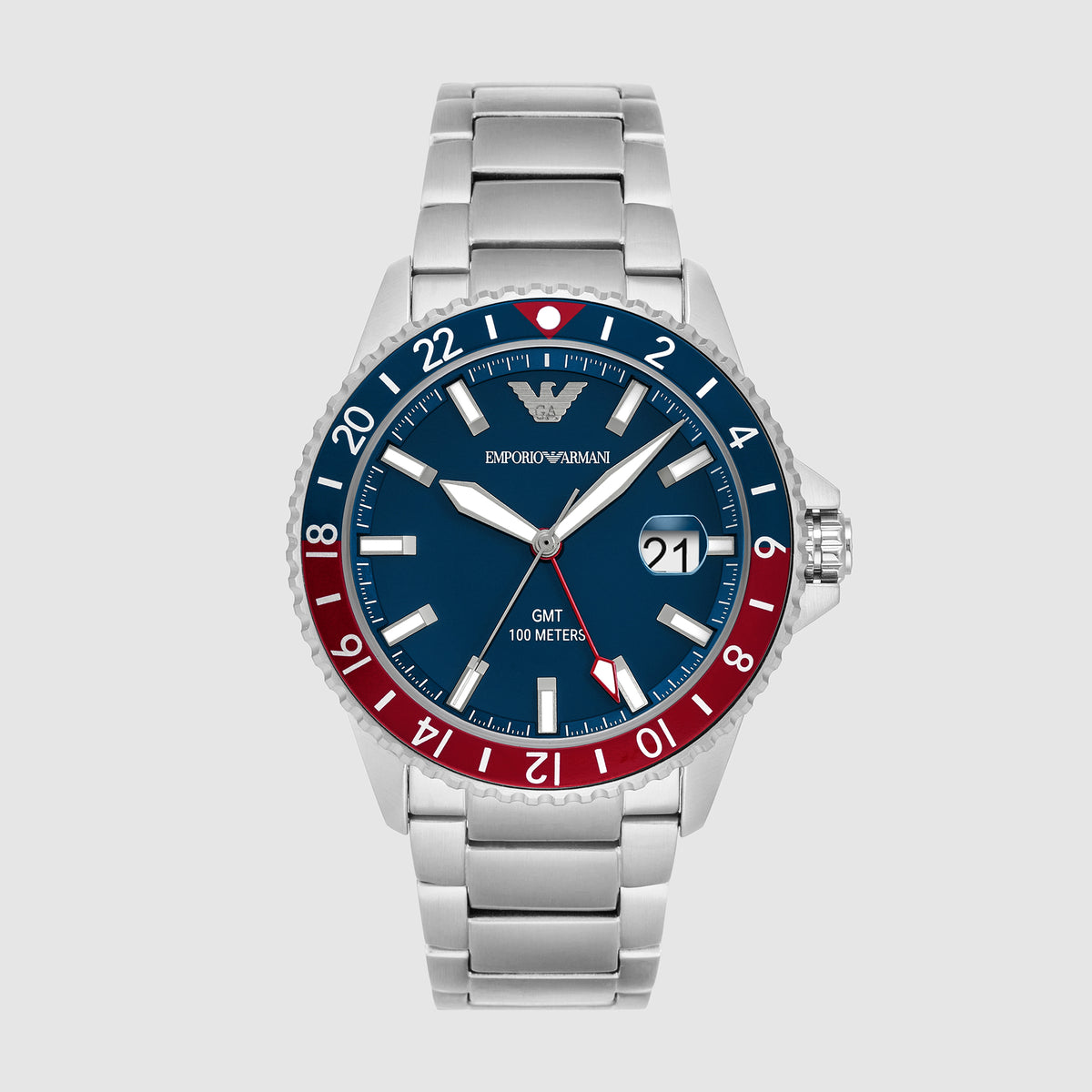 Emporio Armani Round Blue Analog watch