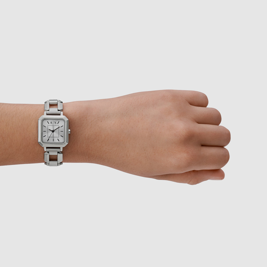 Armani Exchange Stainless Steel Octagon watch