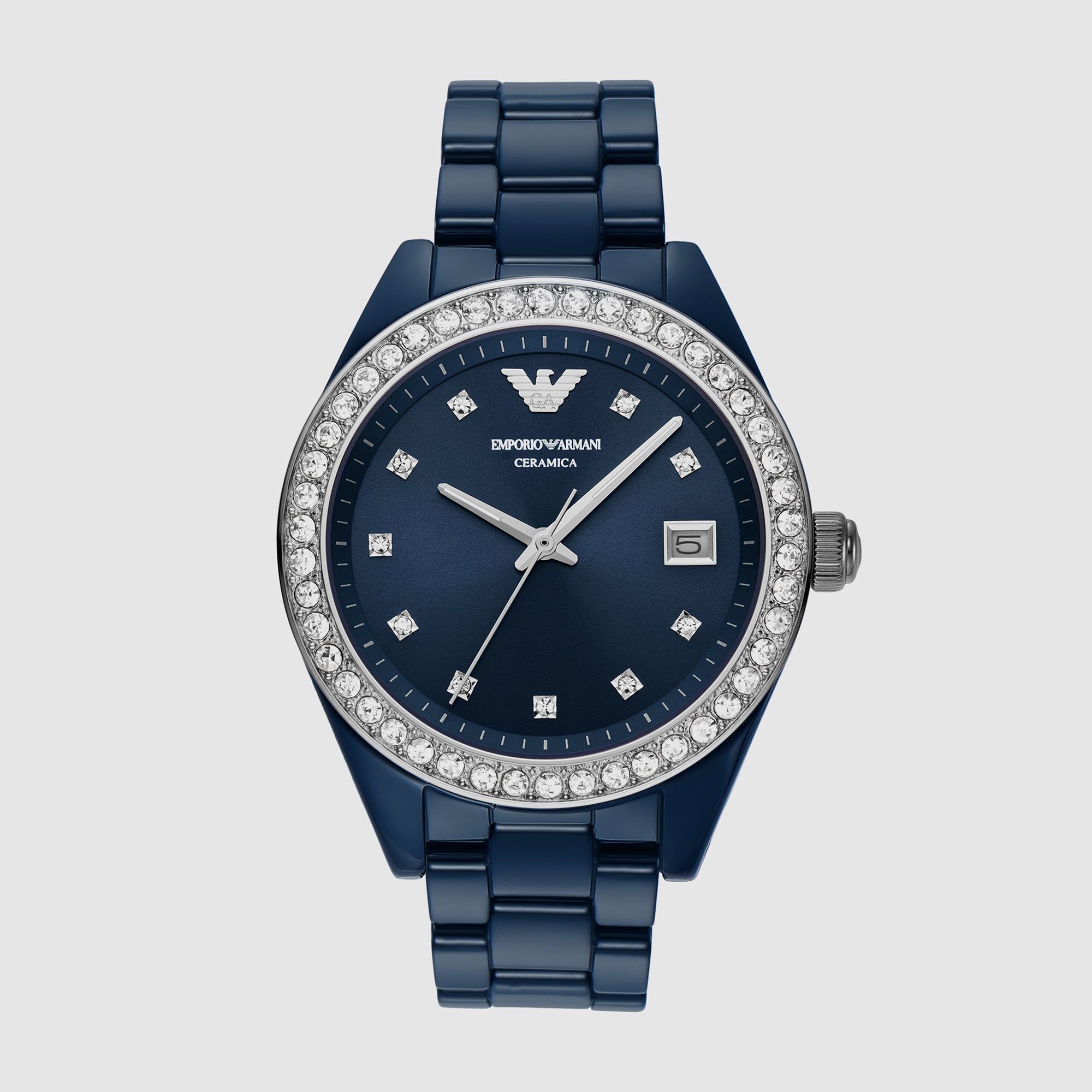 Emporio Armani Round Blue Analog watch