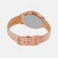 Female Slim Runway Rose Gold Analog Stainless Steel Watch MK7467