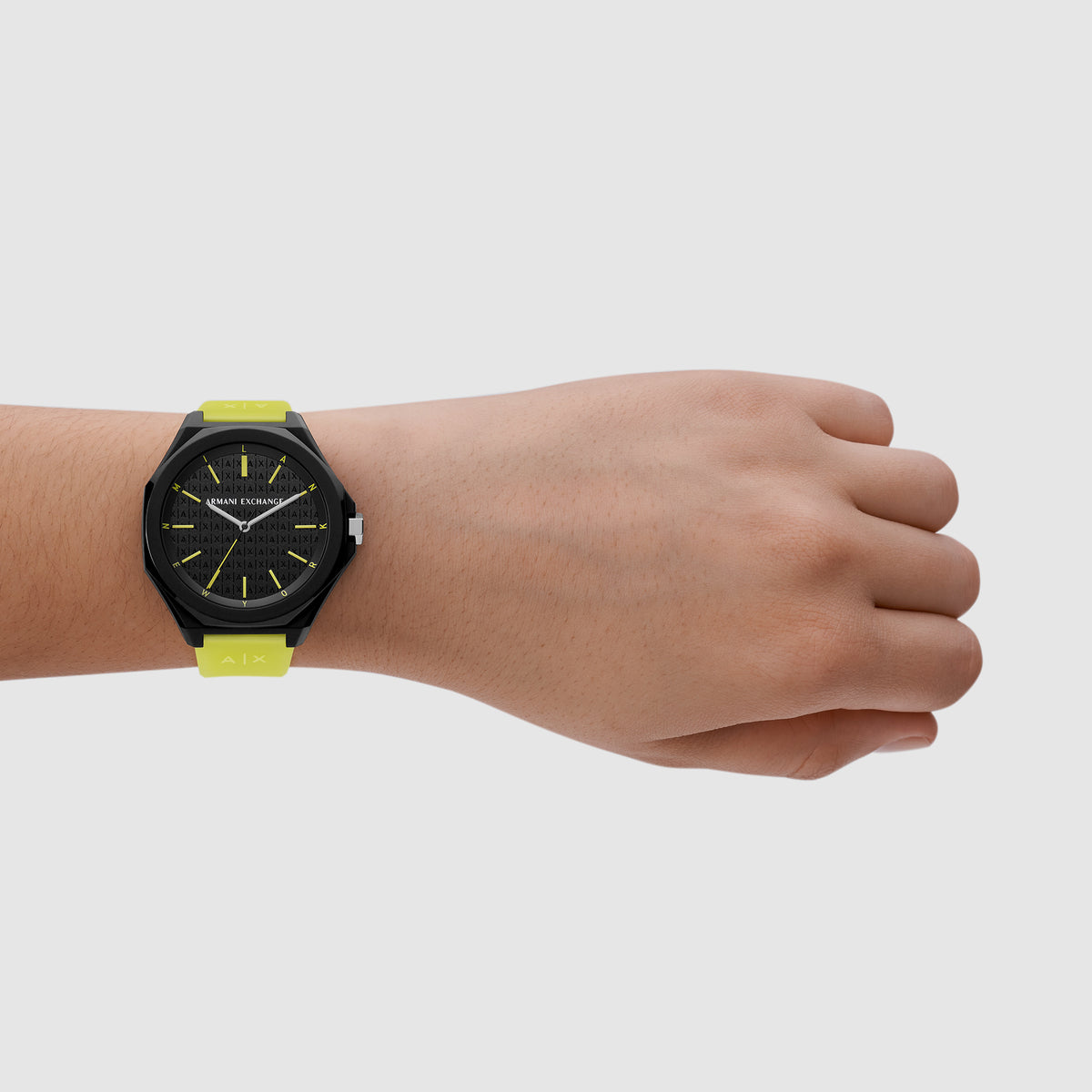 Armani Exchange Stainless Steel Octagon watch