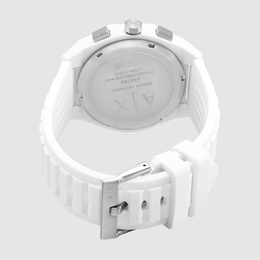 Armani Exchange Men Round White watch