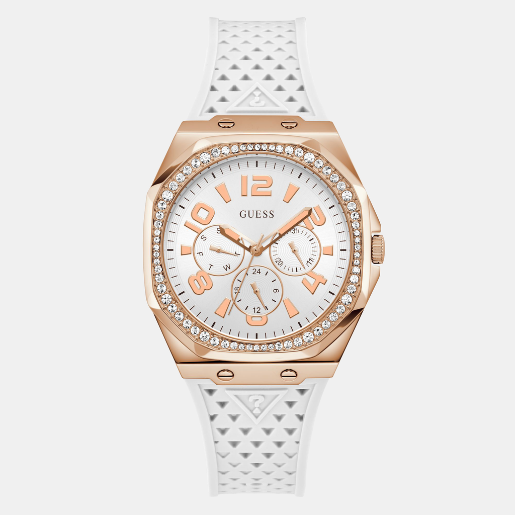 Guess Octagon White Multi-Function watch