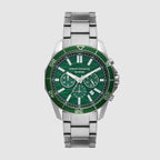 Armani Exchange Round Green Chronograph watch