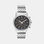Darren Clark Round Blue Chronograph watch