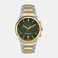 Men Green Chronograph Stainless Steel Watch SFME01223