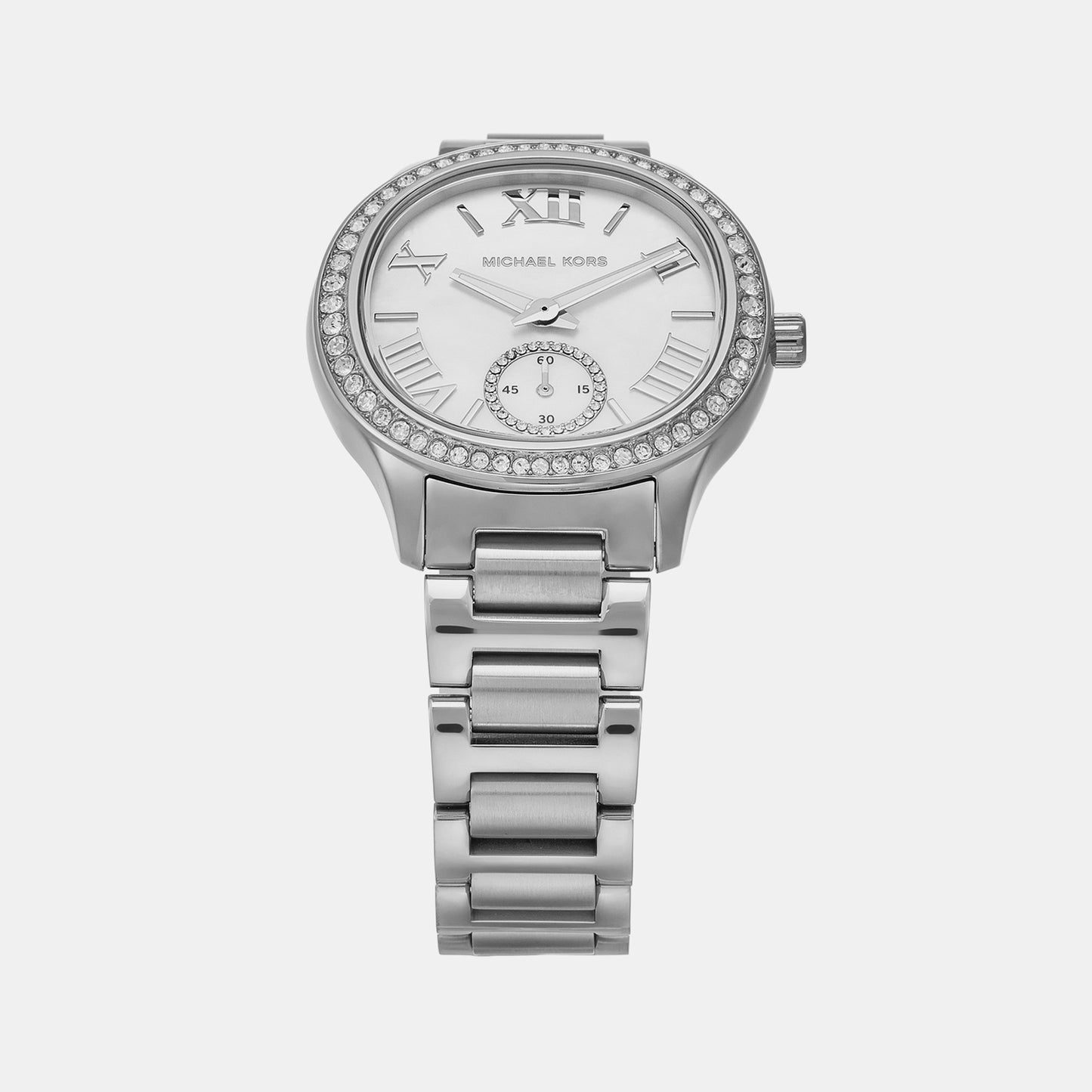 Female Silver Analog Stainless Steel Watch MK4807