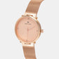 Female Rose Analog Stainless Steel Watch 9006T-B3307