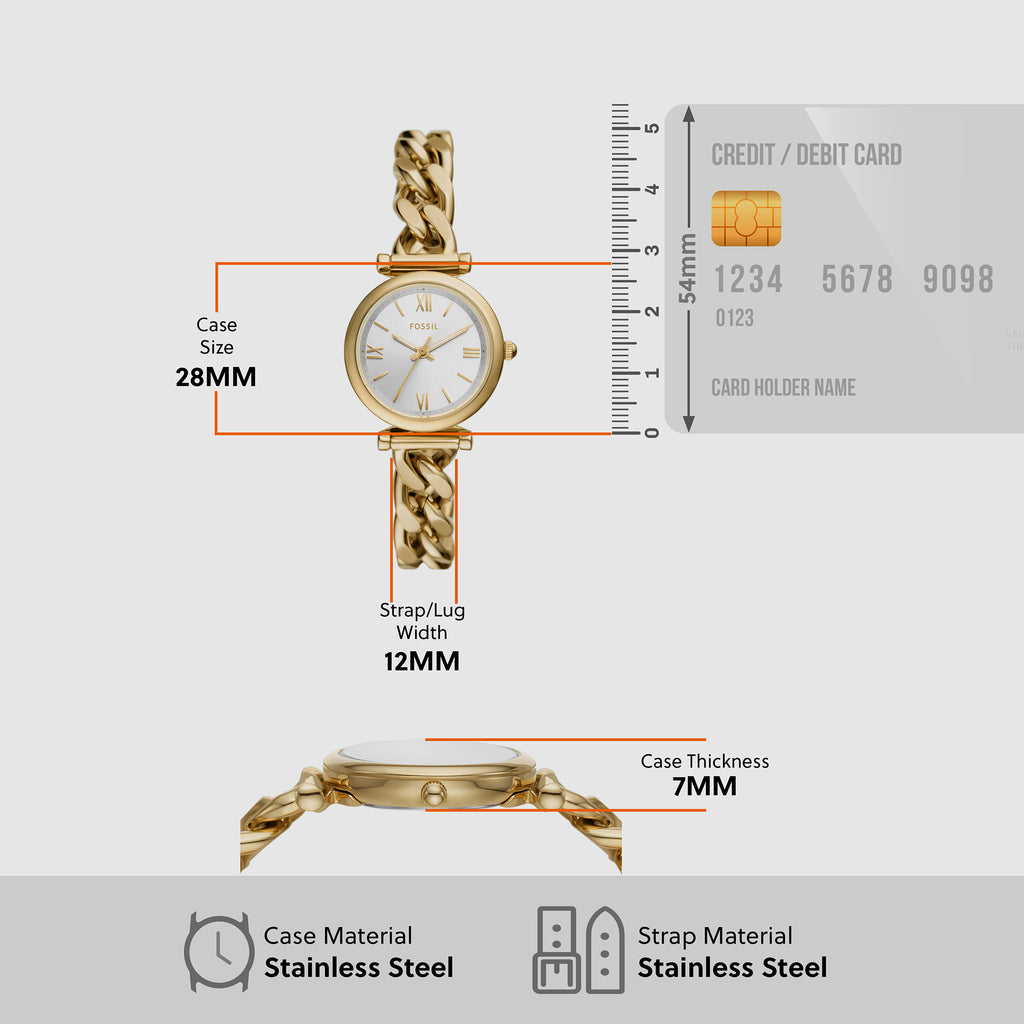 Fossil Round Quartz Analog Women watch