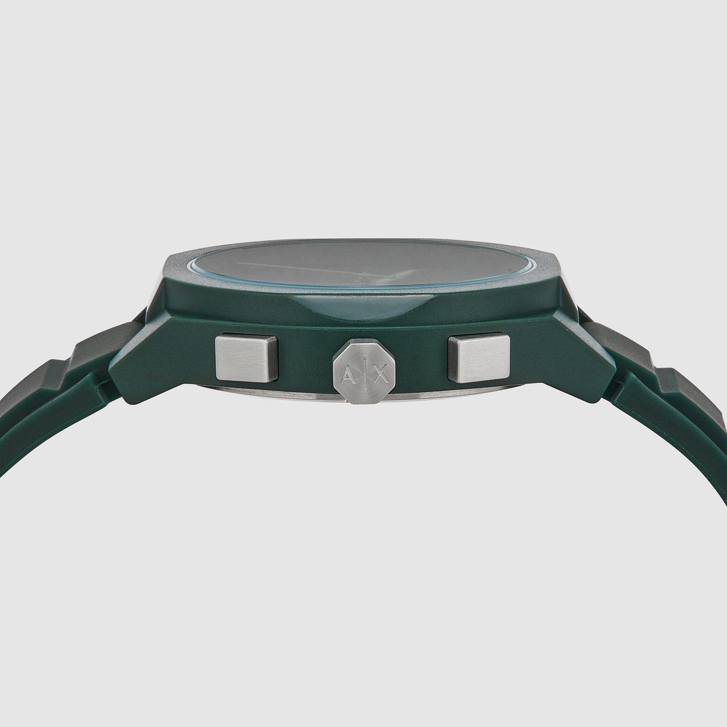 Men's Green Chronograph Silicone Watch AX4163