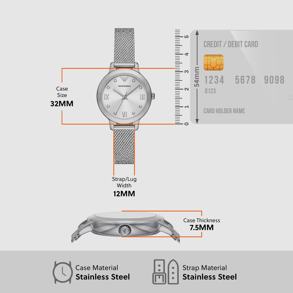 Emporio Armani Stainless Steel Silver watch