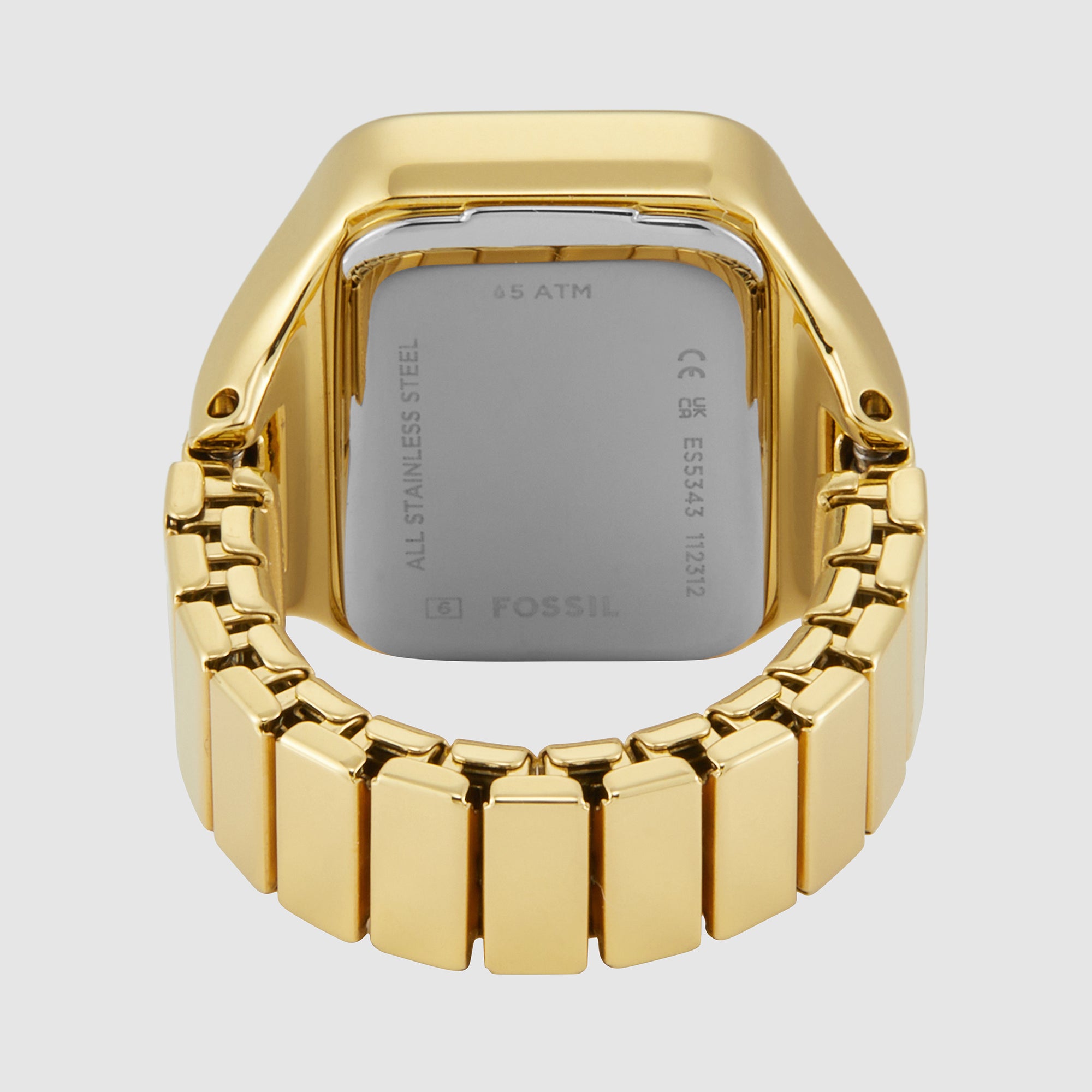 Fossil Women Rectangular Gold watch