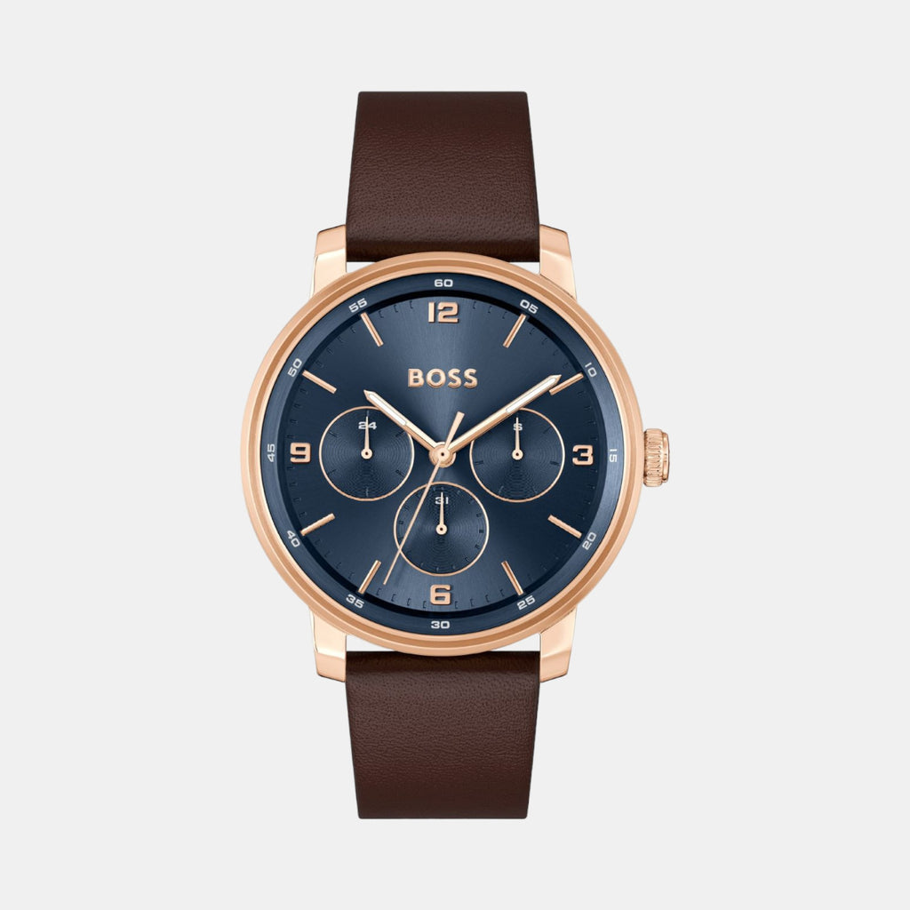 Boss Round Blue Multi-Function watch