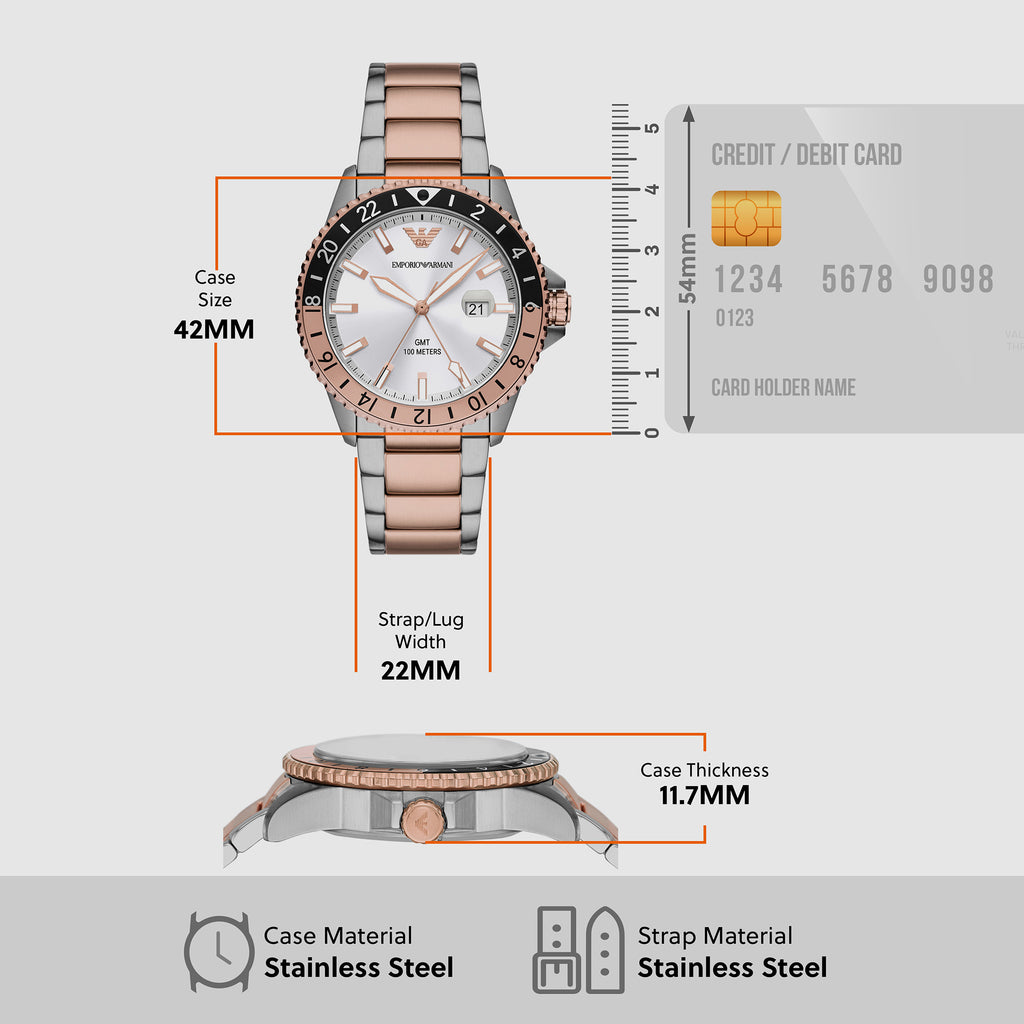 Emporio Armani Stainless Steel White watch