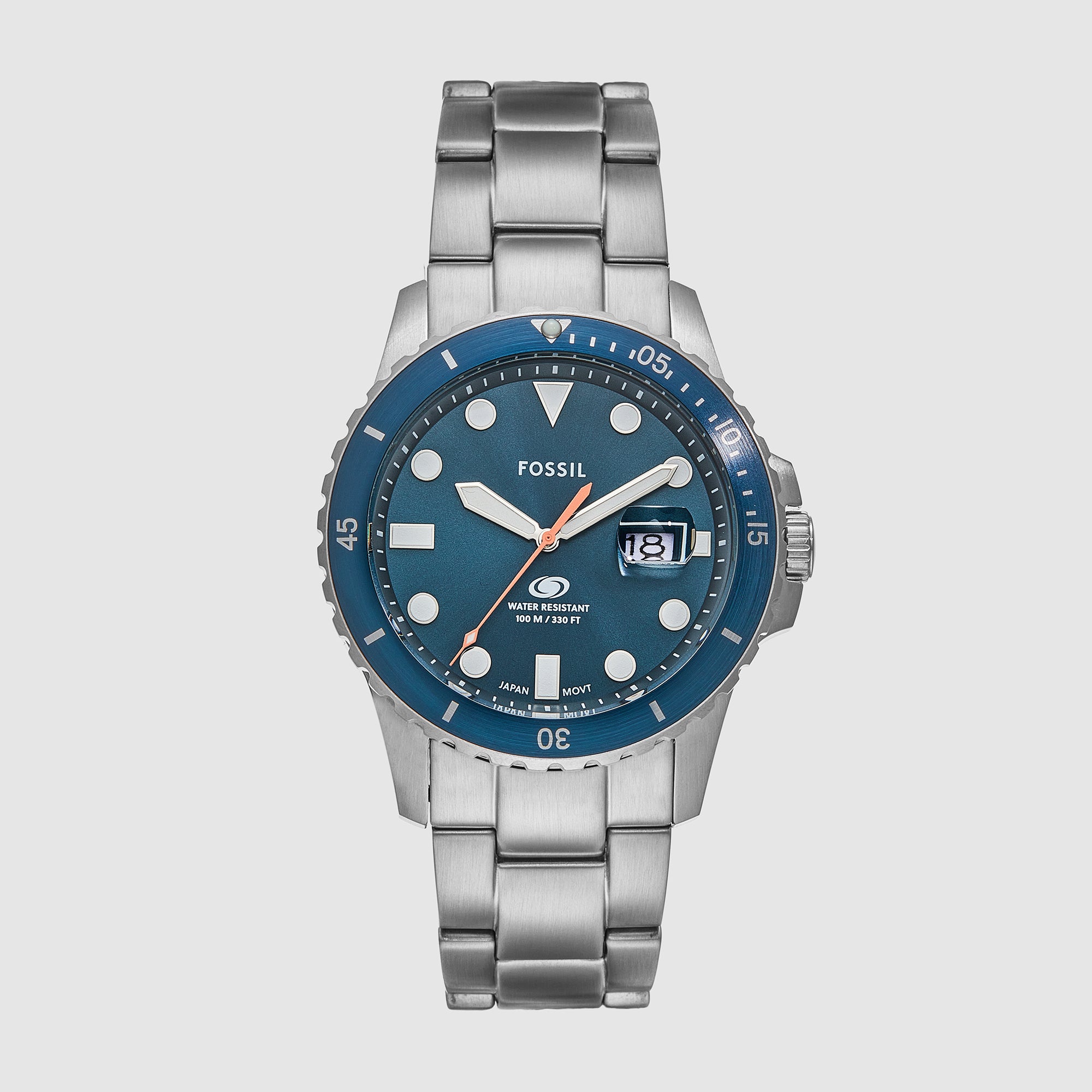 Fossil Round Blue Analog watch
