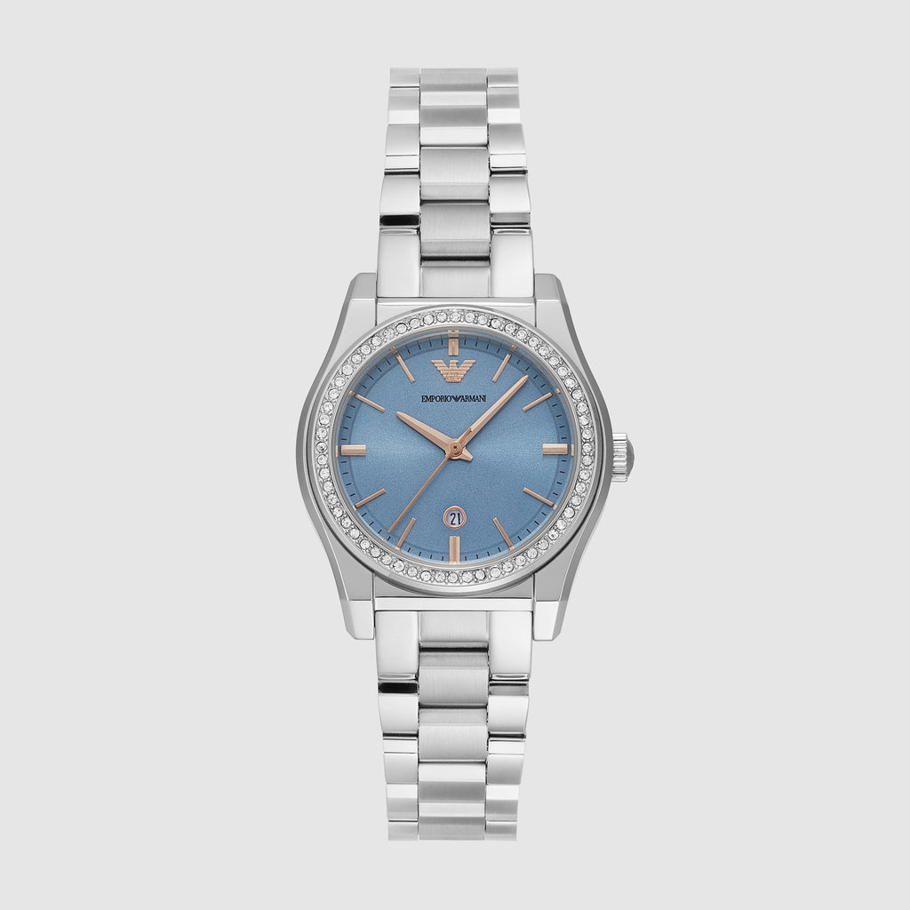 Emporio Armani Round Blue Analog watch