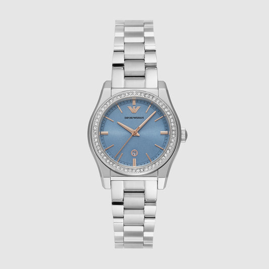 Women's Blue Stainless Steel Watch AR11593