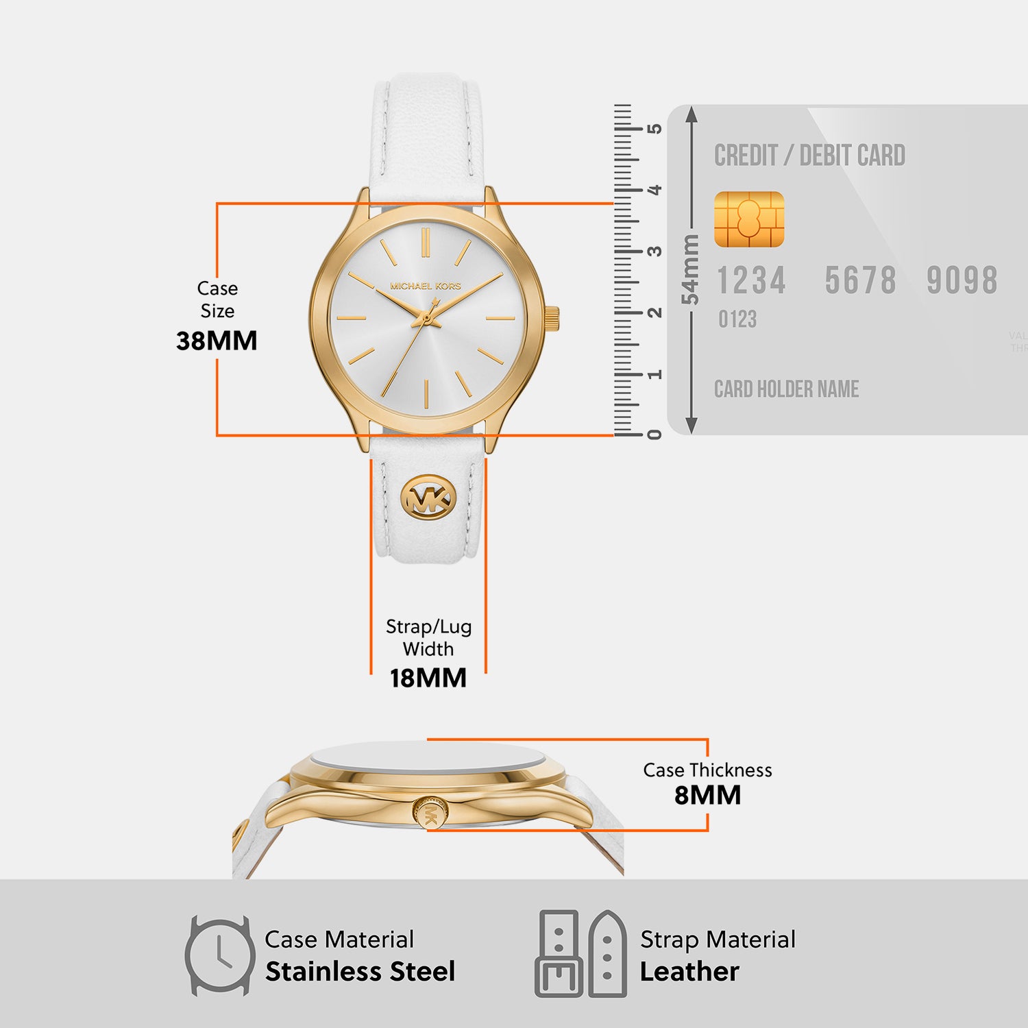 Michael Kors 38 mm White Quartz watch