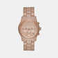 Women's Runway Rose Gold Chronograph Stainless Steel Watch MK7481