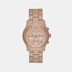 Michael Kors Round Rose Gold Chronograph watch
