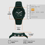 Armani Exchange Silicone Green watch