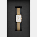 Daniel Wellington Women Rectangular Gold watch
