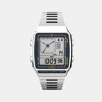 Timex Square Silver Digital watch