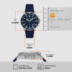 Emporio Armani Nylon Blue watch
