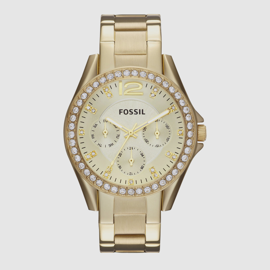 Fossil Round Champagne Chronograph watch
