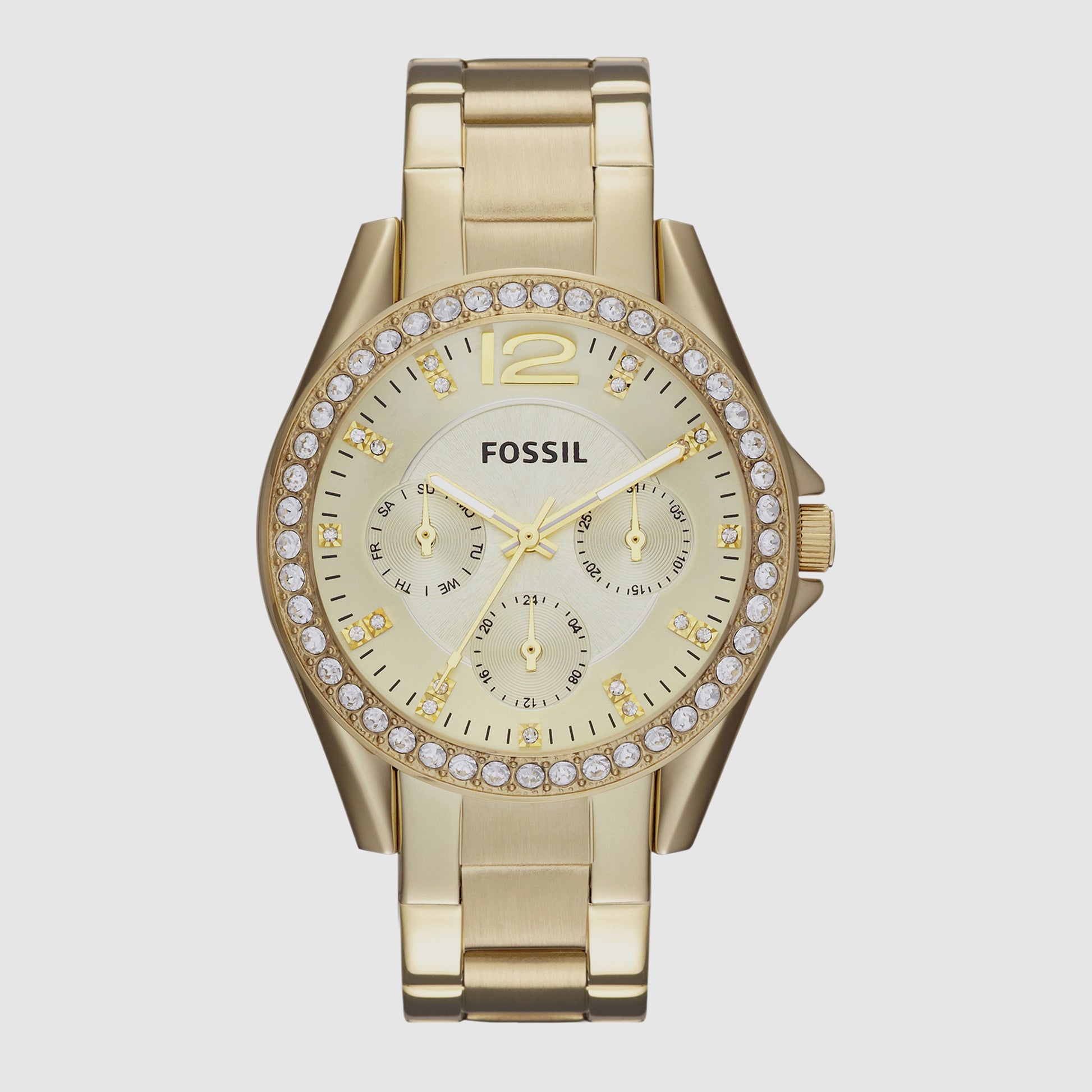 Fossil Round Champagne Chronograph watch