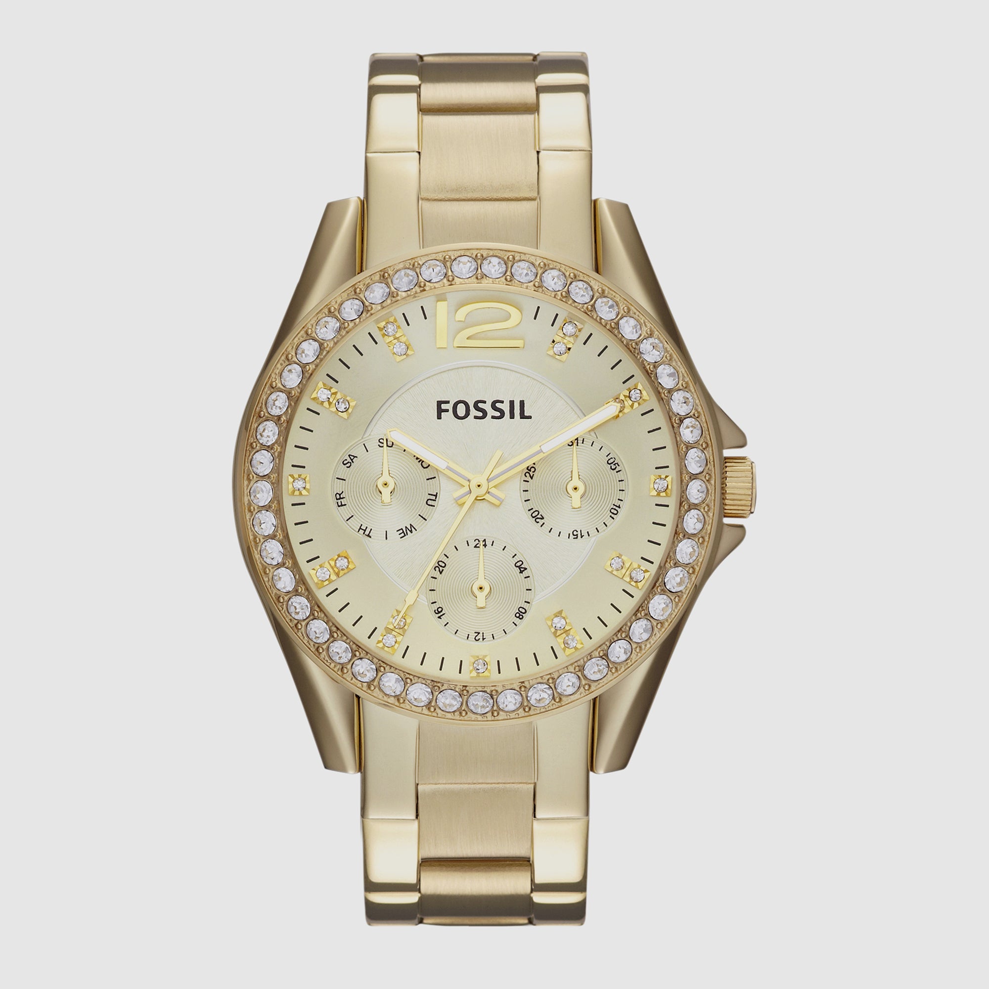 Fossil Round Champagne Chronograph watch